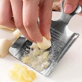 Resim 1pc Paslanmaz Çelik Sarımsak ve Zencefil Rendesi - Yiyecek Hazırlama için Mutfak Aksesuarı 