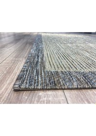 Resim Sisal Bordürlü Jut Hasır Halı New Gri 