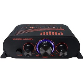 Resim Hallow Ak170 Kompakt Boyutlu Ses Güç Amplifikatörü Araba Ve K22179 