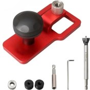 Resim VintageVo 19MM Masaüstü Dikey Punch Küresel Tutma Kılavuzu Menteşe Deliği Delme Kılavuzu Ahşap Işleme Aracı Açıcı Bulucu (Yurt Dışından) 