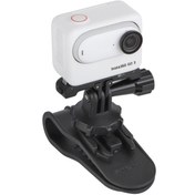 Resim Insta360 Sunnylife Zj585 Sun Visor Kamera Montajı Hızlı Serbest Bırakma Tutucu 360 Derece Dönen Vlog Braketi Siyah 