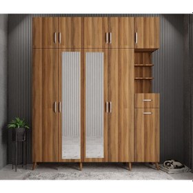 Resim Açelya Portmanto Vestiyer Ceviz200cm M10 