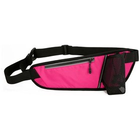 Resim Vkemall Pembe Spor Bel Çantası - Hafif, Su Geçirmez Nylon, 7 İnç Telefon & Su Şişesi Taşıma, Yürüyüş, Koşu, Bisiklet İçin Yansıtıcı Şeritli Gül 