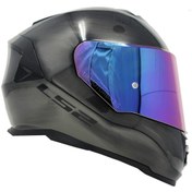 Resim LS2 Storm 2 Jeans Kask Gökkuşağı Camlı Şeffaf Cam Hediye 