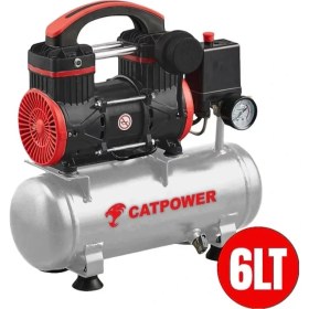 Resim Catpower Sessiz ve Yağsız Kompresör 1 Hp 6 Lt Catpower 1111 