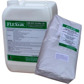 Resim Flextab FLEX2AK Çimento ve Elastromerik Reçine Esaslı Uv Dayanımlı Çift Bileşenli Likit Su Yalıtım Malzemesi 10+20 kg 