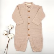 Resim bebekstar Bebek Star Gül Kurusu Bebek Müslin Tulum %100 Cotton 