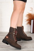Resim Harley Davidson Kadın Kahve New Worker Dark Brown Deri Bot 