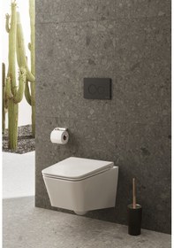 Resim VitrA Equal 119-003R009 İnce Klozet Kapağı, Yavaş Kapanır, Kolay Çıkabilir, Beyaz 