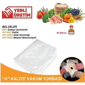 Resim Tırtıklı Vakum Poşeti 50 Adet 20 x 25 CM 