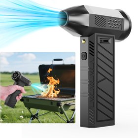 Resim ANKNQ Mini Sıkıştırılmış Hava Üfleyici Jet Fanı, Turbo Jet Üfleyici, Şiddetli Turbo Jet Üfleyici, Turbo Fan, Turbo Fan Jet Üfleyici, Süper Güçlü Turbo Fan, Hava Tabancası, Kuş Avı için Hava Tabancası, Sıkıştırılmış Hava Duster, USB Şarj Edilebilir Araba Temizleme, Kamp, Patio, Çim Bakımı ve Ev Kurutma Makinesi 