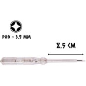 Resim CER-PA NORM Kontrol Kalemi Yıldız Uçlu PH0 - 18.5 cm. 