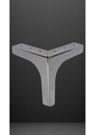 Resim Lüks Mobilya Ayağı Metal Krom Kaplama Koltuk Kanepe Dolap Ayağı 12,5 Cm 4 Adet Krom 