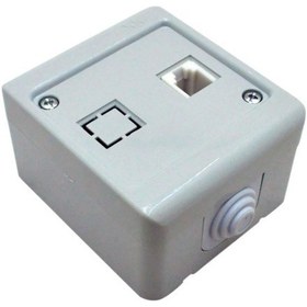 Resim Demirbağ Sıva Üstü Soketli Telefon Prizi Nym Gri 