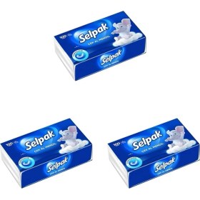 Resim Grains Global Selpak Çek Al Mendil Yumuşacık 100 Yaprak (3 Paketi) 