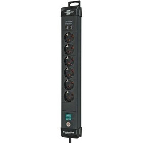 Resim Brennenstuhl Premium Line Serisi 2 X USB 3100 Mah 6 Soketli 3 Metre Uzatma Priz 