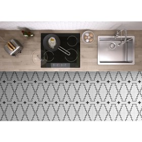 Resim Ege Seramik 200X200 Callı Sıyah-Beyaz K:10 