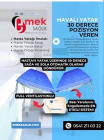 Resim Emek Sağlıktan Lüx Havalı Yataklı 3 Motorlu Ahşap Karyola Takımı 