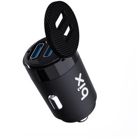 Resim Bix Bxcc65c 65w Çift Portlu Usb-c Mini Araç İçi Şarj Cihazı Siyah 