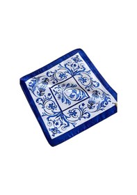 Resim Saten Bandana Saten Fular Saten Çanta Aksesuarı Özel Desen Bandana 45x50 Cm Beyaz - Kırmızı - Siyah 