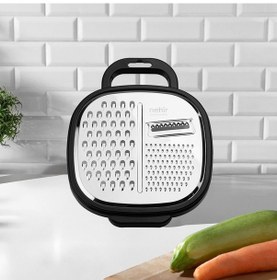 Resim Nehir Paslanmaz Çelik Yatay Haneli Rende 