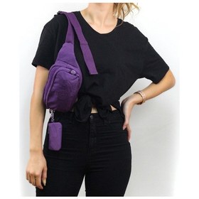 Resim Nas Bag Kadın Bel Ve Body Bag Koyu Mor Koyu Mor 