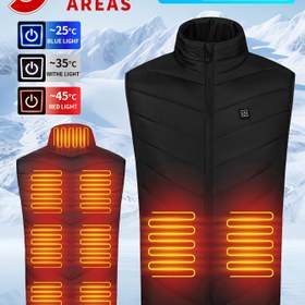 Resim Erkekler için Elektrikli Isıtmalı Yelek - USB-C Şarj Edilebilir Taşınabilir Isıtıcı Ceket, -18°C ila +50°C Akıllı Sıcaklık Kontrolü, Kamp, İşe Gidiş-Geliş ve Ofis İçin Hafif Isıtma Ceketi - Aşırı Soğuk Hava Koşulları İçin İdeal, Portatif Isıtıcı, Dış Mekan Sıcaklığı, Modern Outdoor Giyim, Şık Tasarım, Dayanıklı Dış Mekan Kıyafet, Yüksek Kaliteli Isıtma 