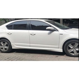 Resim Skoda Octavia Yan Marşpiyel Seti Abs Plastik 2013 