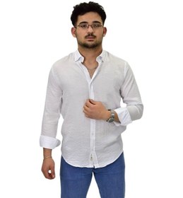 Resim Erkek Spor Silim Fit Uzun Kol Gömlek G5033 Bgl-st04492 Beyaz 