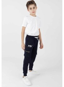 Resim Ahenk Kids Erkek Psv Fermuar Manşetli Eşofman Altı Ak2087 Lacivert 