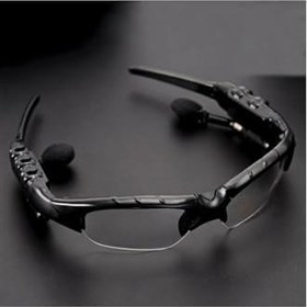Resim Bluetooth Kulaklık Mikrofonlu Güneş Gözlüğü Sporcu Gözlüğü Bluetoothlu Yeni Nesil Çok Amaçlı Gözlük, Siyah 