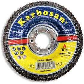 Resim Karbosan Flap Disk 115Mm 40 Kum, Ao (10 Adet) 