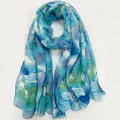 Resim Casual Tie Dye Şal İnce Nefes Alabilen Yumuşak Cilt Dostu Şal Casual Dışarı Çıkma Güneş Kremi Dekoratif Şal 
