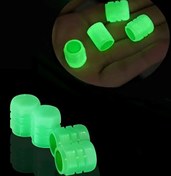 Resim CARNIVAL LAND Bisiklet Sibop Kapağı Jant Işığı Yeşil Forforlu Hareket Sensörlü 4 Adet Sibob Seti 