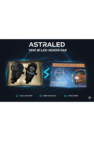 Resim ASTRA LED Bi-Led Projektör Far İçi Led Mercek 2.5 Inc High Power Kısa - Uzun Birlikte 