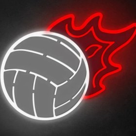 Resim Honey Concept Alevli Voleybol Topu Neon LED 