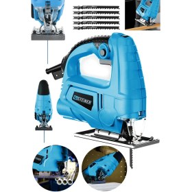 Resim Steiner Alman 4000 W Sjs Metal Şanzuman 6 Kademe Devirli Bakır Sargili Dekupaj Testere Makinesi 5 Uç 