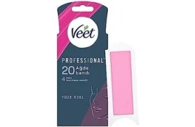 Resim Veet Easy Gelwax Teknoloji Normal Ciltler Için Yüze Özel Sir Ağda Bandı (1 x 20 Adet) 