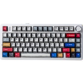 Resim Aula F75 Mekanik Rgb Tkl Reaper Switch Kablosuz Makrolu Hot Swap Klavye Comic 