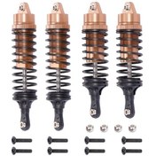 Resim Youtek 1/10 Traxxas Slash 4x4 İçin Alüminyum Ön-arka Amortisörler, 4 Adet, Altın Renk, Dayanıklı Ve Deforme Olmayan 