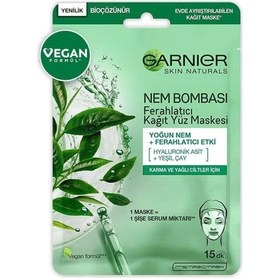 Resim Garnier Hydra Bomb Yeşil Çay Özlü Ferahlatıcı Kağıt Yüz Maskesi 28 G 