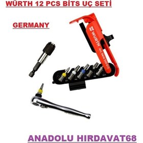 Resim Würth Tornavida Bits Uç Seti Lokma Cırcır Set 12pcs Germany 
