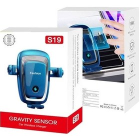 Resim Wondernest S19 15w Yerçekimi Araç İçi Telefon Kablosuz Şarj Standı Siyah Siyah 