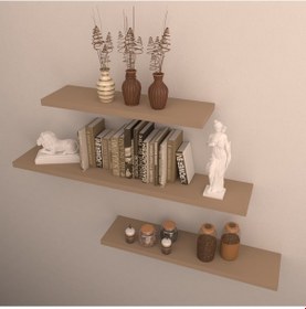 Resim Rafkestir 3 Lü Raf Set ( 75 - 55 - 35 ) Cappicino 