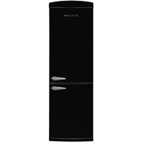 Resim Vestel Retro NFK37211 Siyah Buzdolabı 