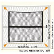 Resim Ronglight Siyah 1 Adet Evrensel Spandex Kamyonet Teli, Yüksek Esneklikli Kargo Filesi 