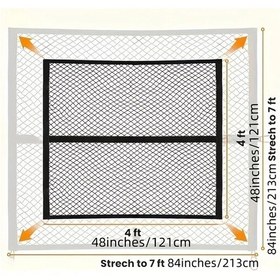 Resim Ronglight Siyah 1 Adet Evrensel Spandex Kamyonet Teli, Yüksek Esneklikli Kargo Filesi 