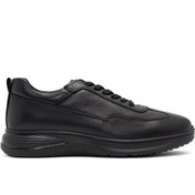 Resim Men's Black Lace-Up Leather Casual Sneaker Derimod