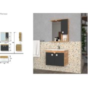 Resim Evros Deko 65 cm Banyo Dolabı 