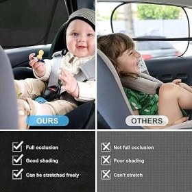 Resim CetKing Güneşlik Araba Perdesi Yan Cam Perde Güneş Önleyici Oto Içi Güneşliği Için Sinekliği (2) 